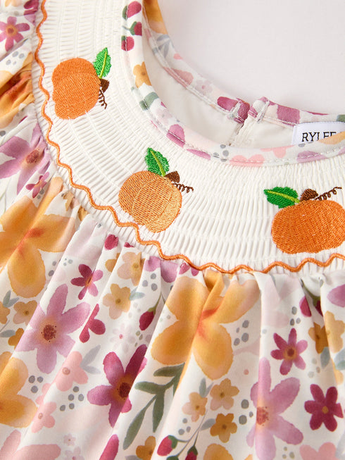 halloween-thanksgiving-pumpkin-embroidery-smack-floral-baby-girl-dress Rylee Faith Designs - Sophia's Style-3